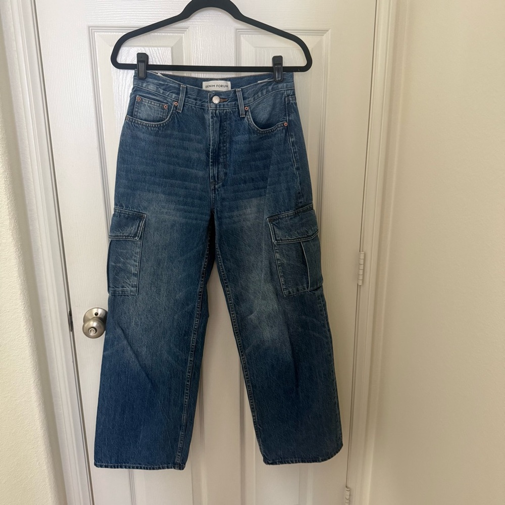Denim Forum High-Rise Wide Jeans